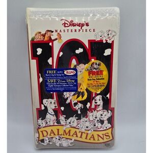 Vintage SEALED Disney Masterpiece 101 Dalmatians VHS Video Tape Movie NIP